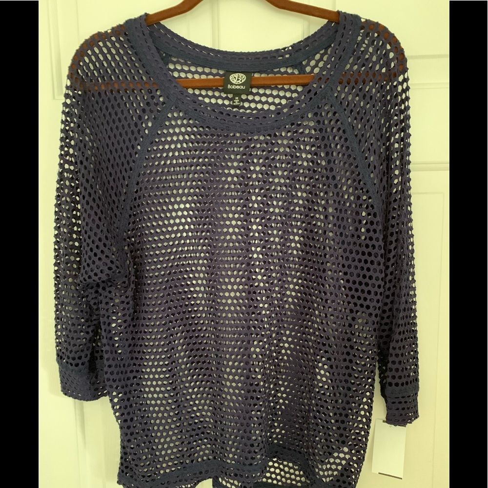 Purple/blueish netted overlay